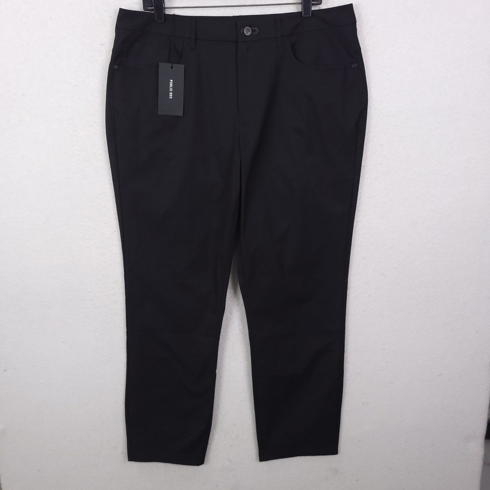 Public Rec Dealmaker Pants Mens 36x32 Black Performance Chino Trousers WKDYPT2BK